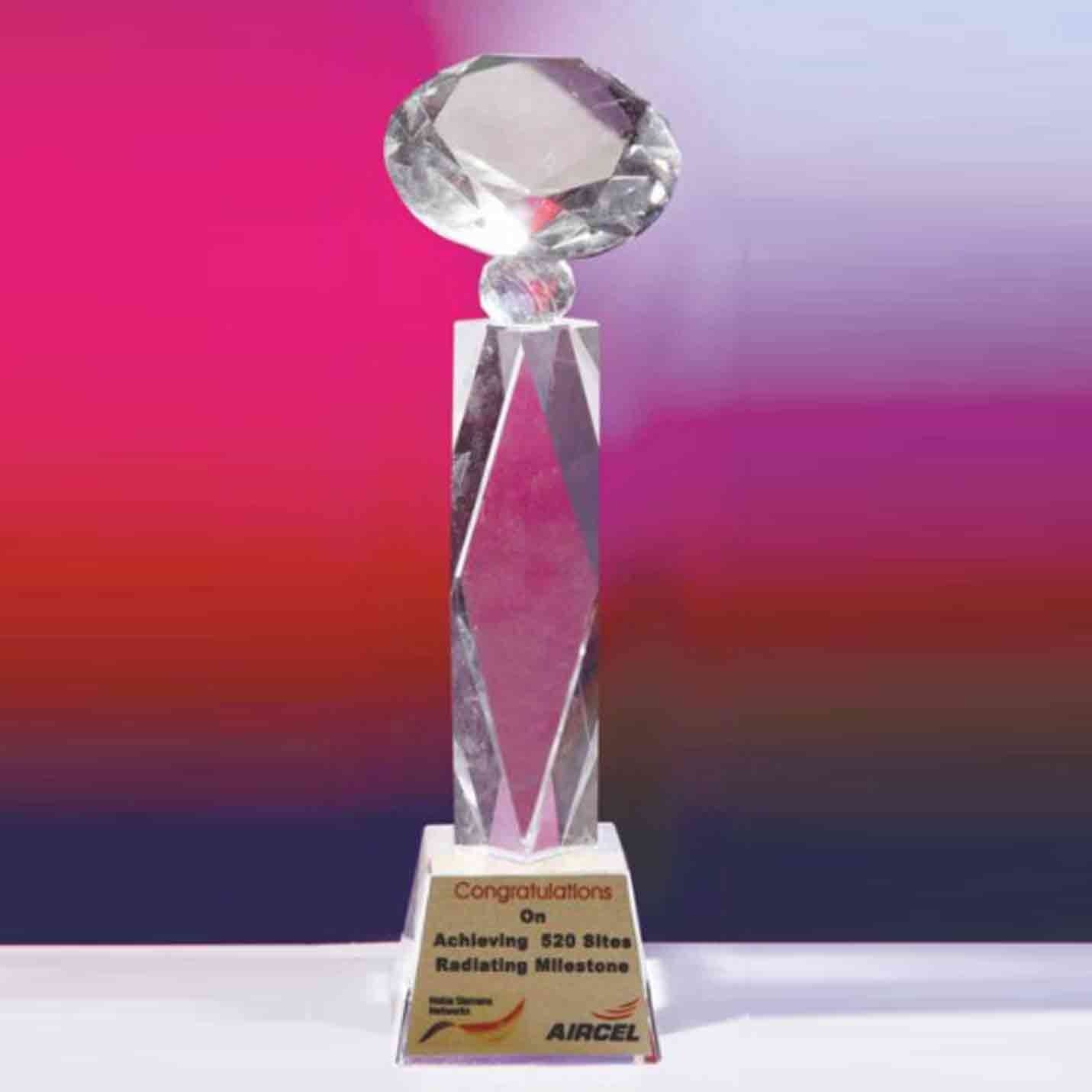 Exclusive Crystal Victory Trophies